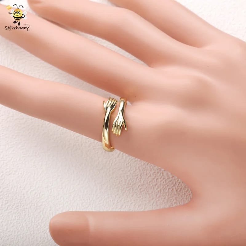 Adjustable Couple Hug Rings