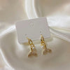 Pearl Fish Tail Drope Earrings