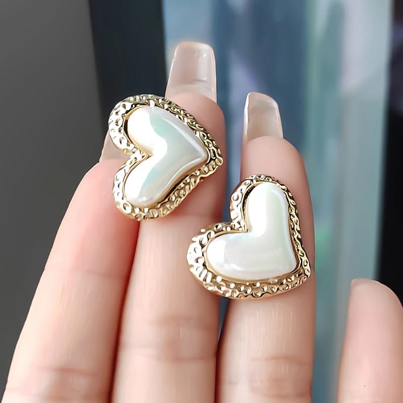 3D Heart Shape Earrings