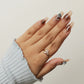Stylish Gold Plated Leaf Design Ring