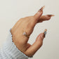 Stylish Gold Plated Leaf Design Ring