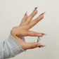 Beautiful Silver Leafy Pattern Adjustable Ring