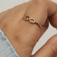 Golden Infinity Adjustable Ring