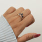 Elegant Gold Plated Princess Crown Ring