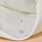 Elegant Silver Color Shiny Butterfly Necklaces